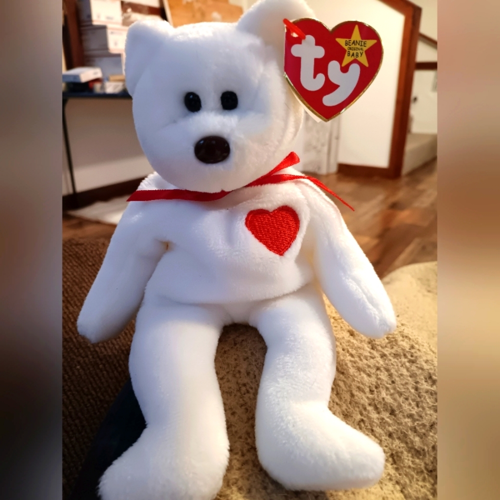 Ty heart ❤️ bear "Valentino" rare, with mistakes